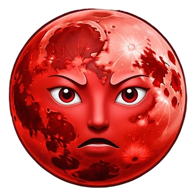 Blood moon sticker