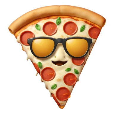 pizza wearing sunglasses sticker