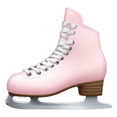 Light pink ice skates sticker