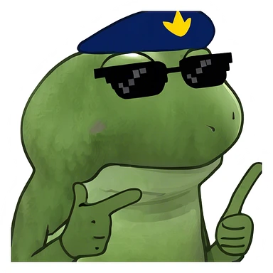 middle finger sticker