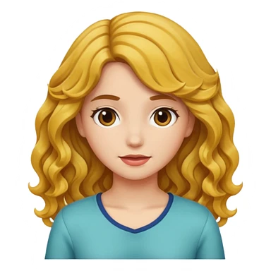 wavy-hair-young-adult-female sticker