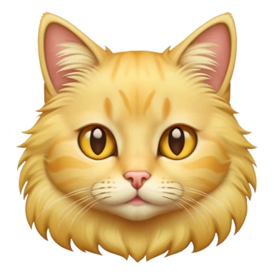 yellow blonde cat  sticker