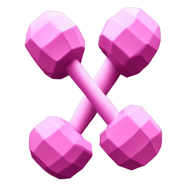 pink dumbbell  sticker