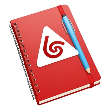 cuaderno rojo que diga algebra sticker