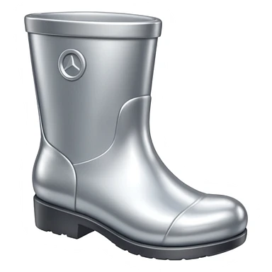 all silver toy boot sticker