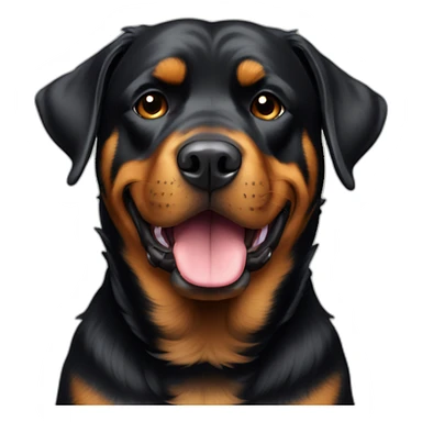 Rottweiller and golden sticker