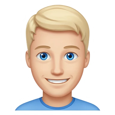 smiling men with blue eyes  sticker