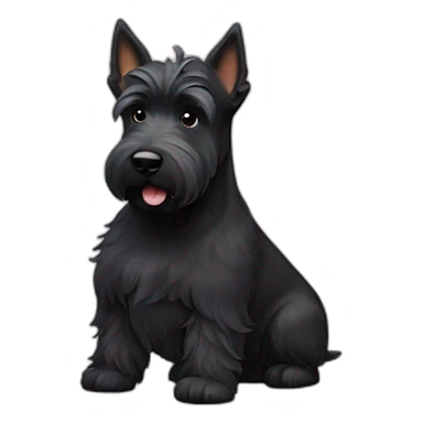 Scottish terrier bum sticker