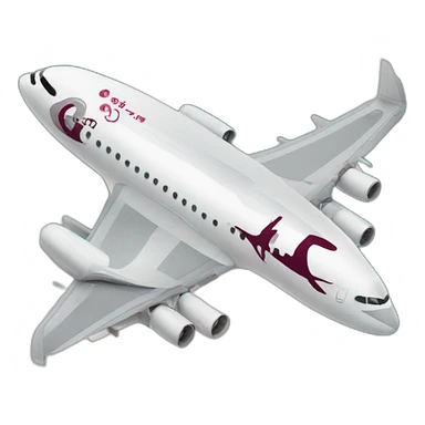 qatar aiplane sticker