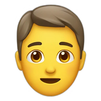 Face with feet behind head sticker