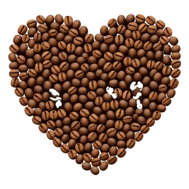 Heart and coffee sticker