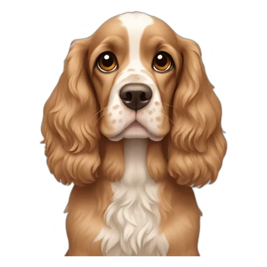 Cocker spaniel canela sticker