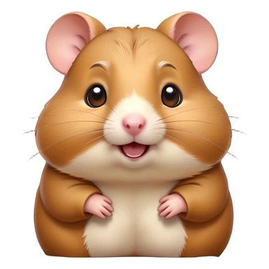 Cinematic Comical Brown Hamster Portrait Emoji, Head tilted dramatically with an exaggeratedly amused expression, featuring a striking rich brown coat with a playful shine, wide, expressive dark eyes filled with humorous disbelief, Simplified yet hilariously expressive features, highly detailed, glowing with a slightly sassy glow, high shine, dramatic yet playful, stylized with an air of cheeky mischief, bright and endearing, soft glowing outline, capturing the essence of a spirited and over-the-top hamster, so meme-worthy it feels like it could side-eye its way into internet fame instantly! sticker
