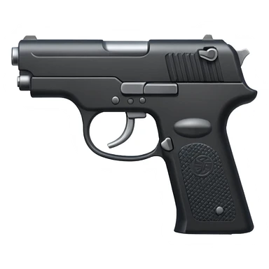 Black gun  sticker