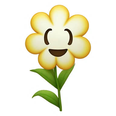 Smile flower sticker