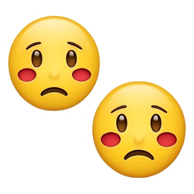 Happy and sad emoji sticker