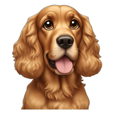 Cocker dog sticker