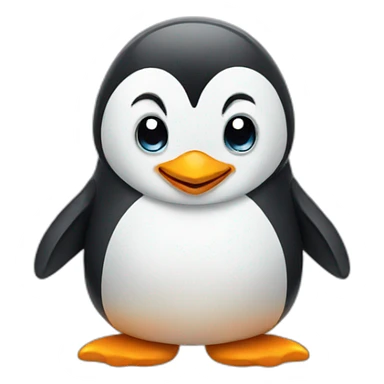 Penguin doing a thumb up sticker