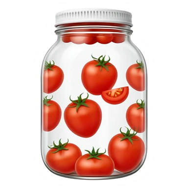 pickled tomatoes in a jar sticker