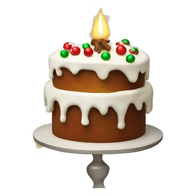 Christmas cake sticker