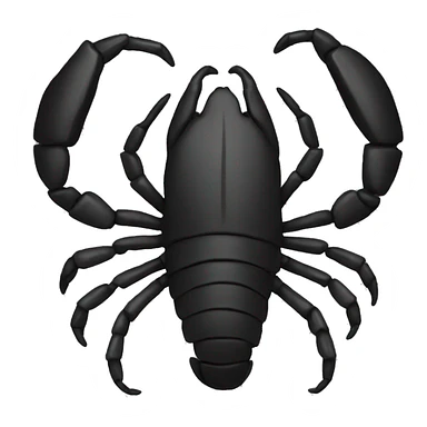 Black Scorpio symbol  sticker