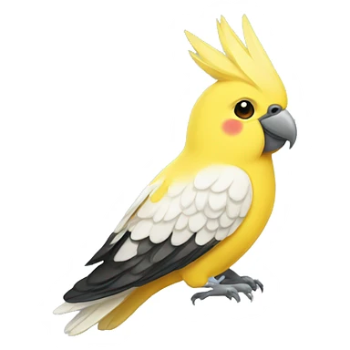 yellow cockatiel cool sticker