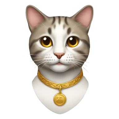 Rich cat sticker