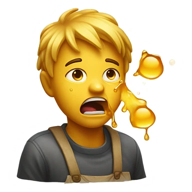 throwing up honey sticker