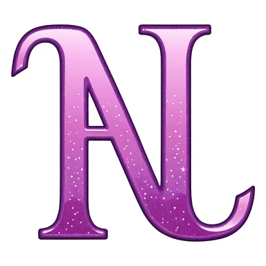 The word beautiful with glitter sticker