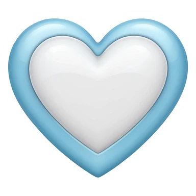 White heart sticker