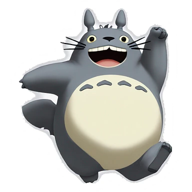 Totoro dancing sticker