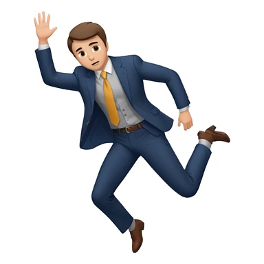 charlie kirk falling  sticker
