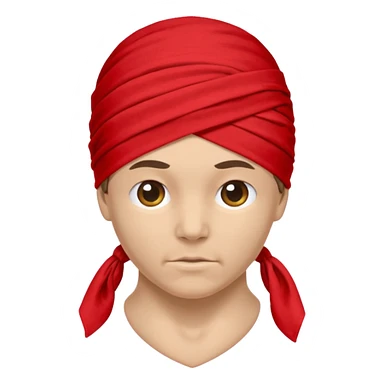 head bandana, Negative: Character. sticker