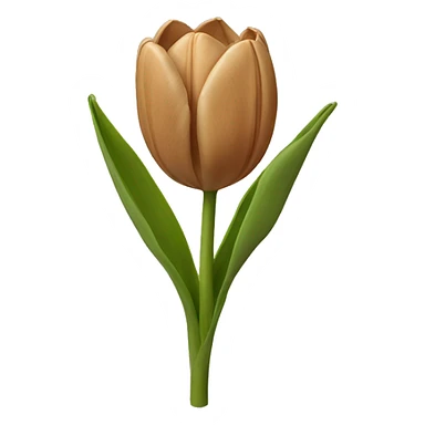 Light brown tulips sticker