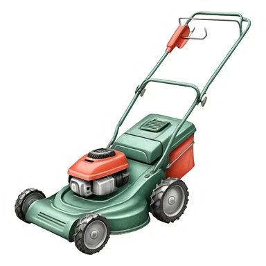 pencil drawing of a lawn mower sticker
