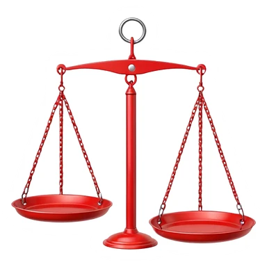 Hanging Balance Scale red  sticker