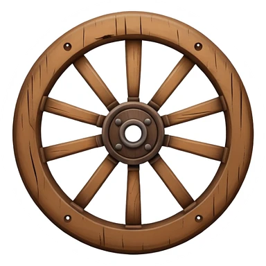 wooden Wheel  sticker