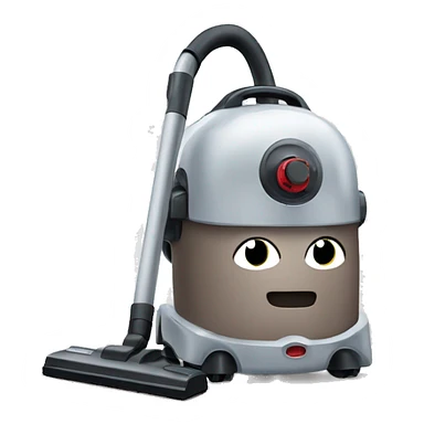 Vacuum cleaner with brain sticker