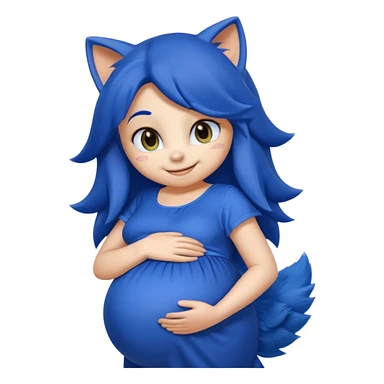 pregnant sonic sticker