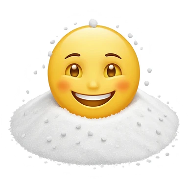 happy face with a pile of salt in front of him sticker
