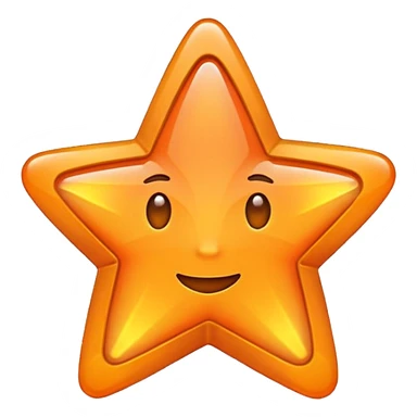 i want star in orange sticker