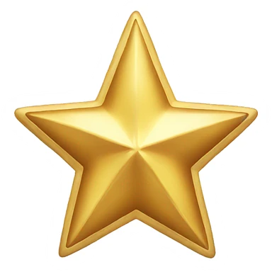 Golden Christmas star sticker