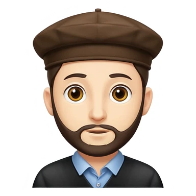 stereotypical jewish man with yarmulke sticker