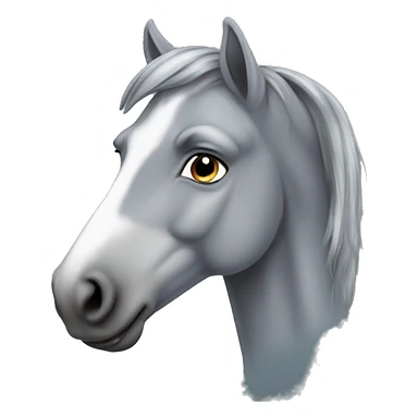 Dapple grey horse sticker