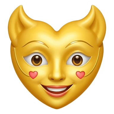 yellow heart with a theater mask sticker