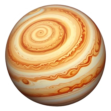 Jupiter is a round planet sticker