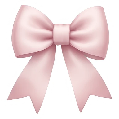 Pale pink ribbon bow sticker
