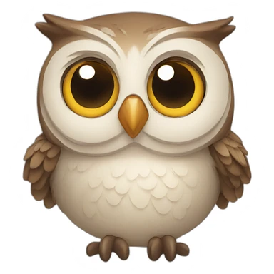 Happy owl sticker