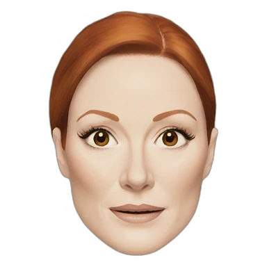 Julianne Moore face sticker