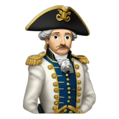 Napoléon qui mange un fish and ships sticker
